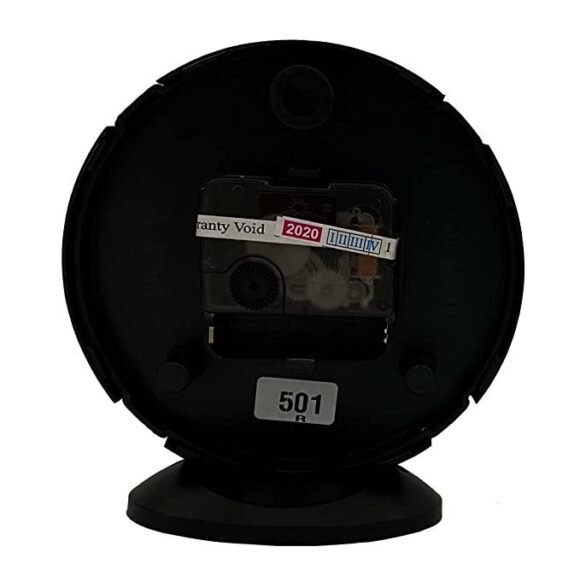 Table Clock Clock by STEVEN Quartz LLP, Size Small 5 INCH Model NO.501 (Black) - Image 2