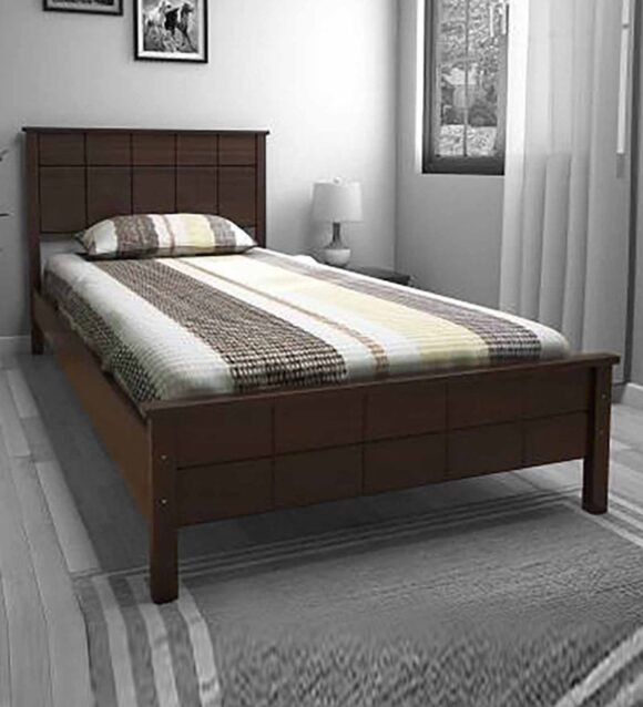 Cipher Single Bed Without Storage In Espresso Finish