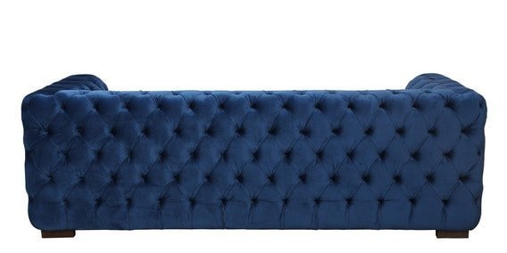 Derince 3 Seater Velvet Sofa In Royal Blue Color - Image 6