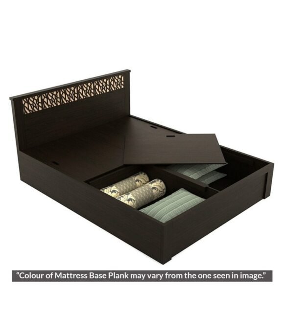 Kosmo Weave Queen Size Bed with Box Storage in Vermount Finish - Image 3